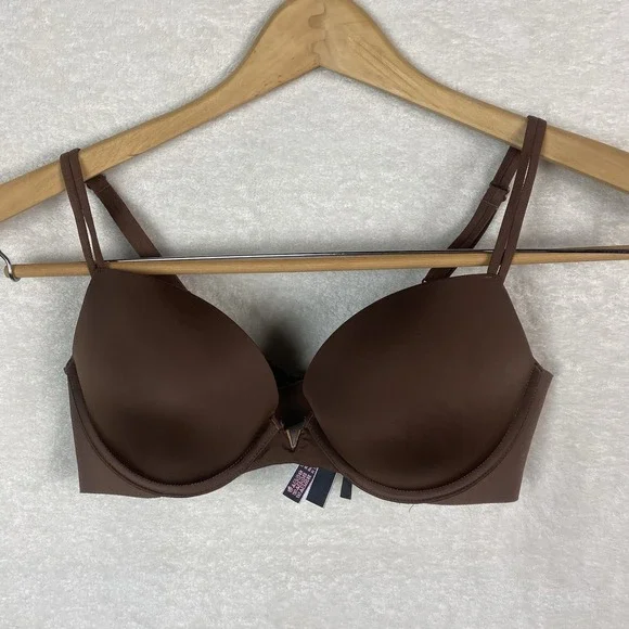 Victoria's Secret Very Sexy Push-Up Bra Size 36C Brown Smooth - Picture 1 of 9
